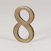 Bronze Color Door Number With Backing Adhesive House Number Apartment Door Number For Outdoor Hotel Home Mailbox Label