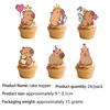 Capybara Party Tableware Set: Cute Disposable Tablecloth, Plates & Cups for Birthdays