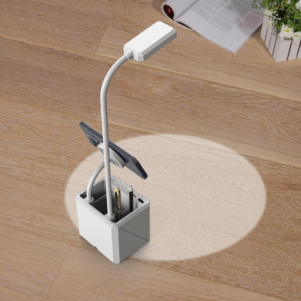 Multifunctional 3 In 1 Desk Lamp Dock Magnetic Wireless Charging Station Dual Alarm Clock Magsafered 15W Wireless Phone Charger