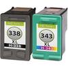 1 HP 338 /1 HP 343 Pour HP OfficeJet 6205 6210 6215 7200 7210 7310 7410 H470 H470b H470BT H470wbt H470WF K7100 K7103 K7108