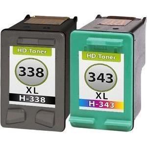 1+1 PS 338 / 343 XL PS Deskjet 3200 460C 460CB 460WBT 5700 Serie 5740 5740XI 5745 6520 6520/XI 6540 6540/DT 6540/XI 6540D 6620 6840