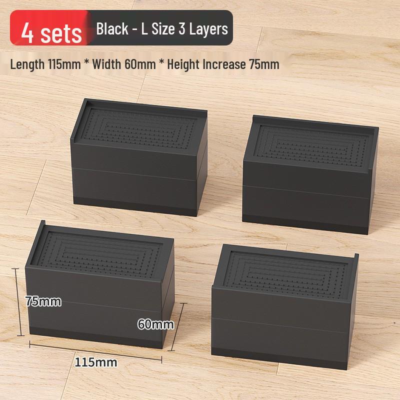 Non-Slip Furniture Heightening Pads for Table, Sofa, Coffee Table, TV Cabinet - Shockproof Leg Risers