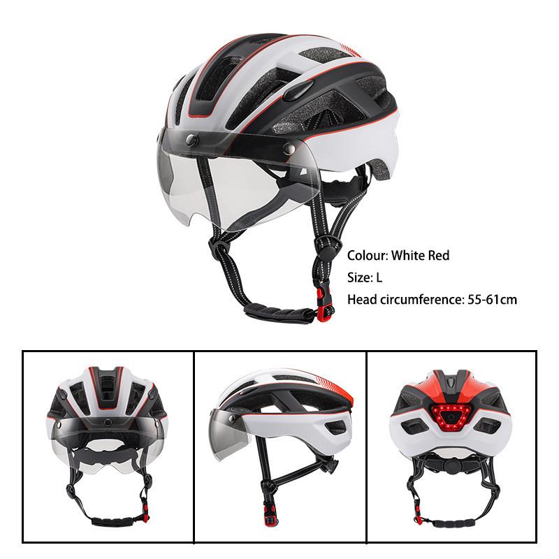 Fahrradhelm mit magnetischer Windschutzscheibe für Erwachsene, Mountainbike, Rennrad, Fahrradhelm, Sporthelm TK006