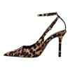 Tocuri Stiletto cu Vârf Ascuțit și Imprimeu Leopard din Poliester 9cm Tocuri Femei Leopard 12236410