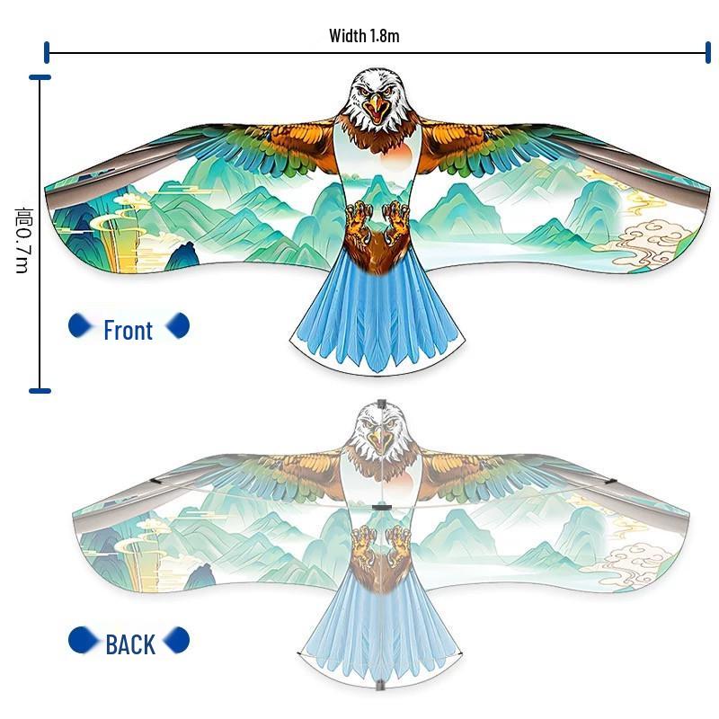 Kartal Uçurtma - Hafif Rüzgar, Uçurması Kolay, Korkuluk Kuş Kovucu
