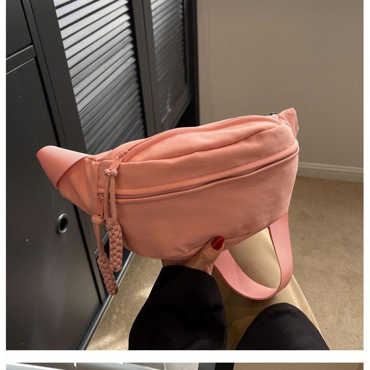 Women Waist Pack Large Capacity Nylon Fanny Pack Street Style Chest Bag Fashion Shoulder Crossbody Bags Casual Waist Belt Bag