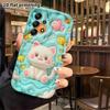 Phone Case: 2D Flat, Suitable for Samsung Galaxy A34 A35 M05 M06 S20 S22 S21 FE Plus 5G Protective Case, Little White Cat Under the Sea, Perfect Chris