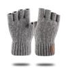 2020Outdoor Half Finger Gloves Women Men Winter Warm Wool Mittens Unisex Elastic Knitted Touchscreen Nonslip Fingerless Gloves
