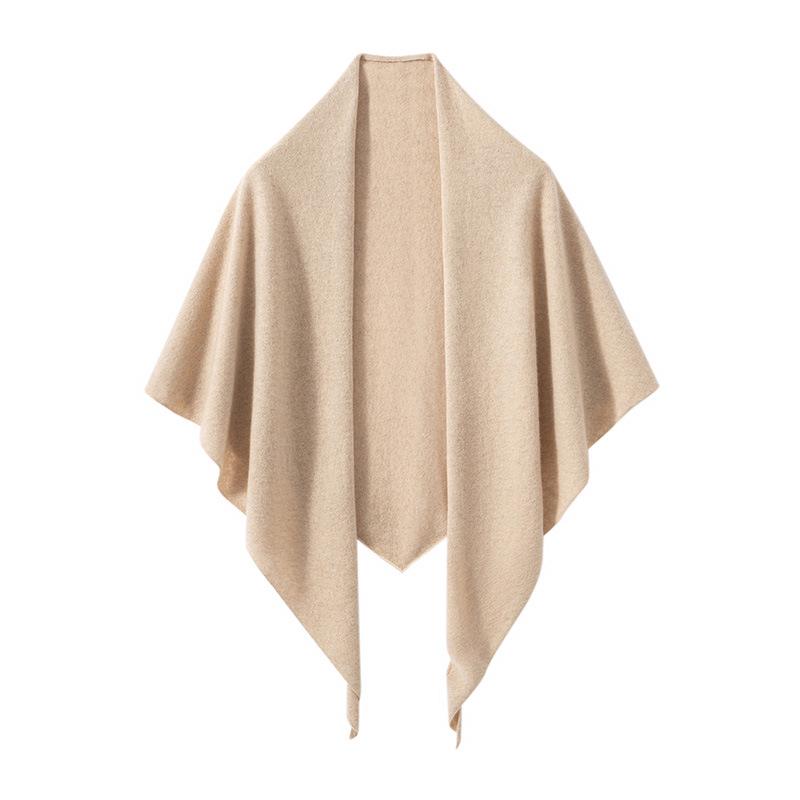 Women s 100% Pure Cashmere Triangle Scarf - Autumn/Winter Style, Warm and Versatile Knit Shawl