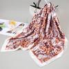 Small silk scarf women's large square scarf yarn scarf spring, autumn and winter matching shirt middle-aged mother square 91 × 91 thin scarf