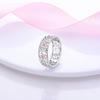 Genuine Copper Color Rings Flowers Moon Star Hollow Weave Irregular Rings For Woman High-Grade Romantic Wedding Engagement Jewelry Creation Gifts