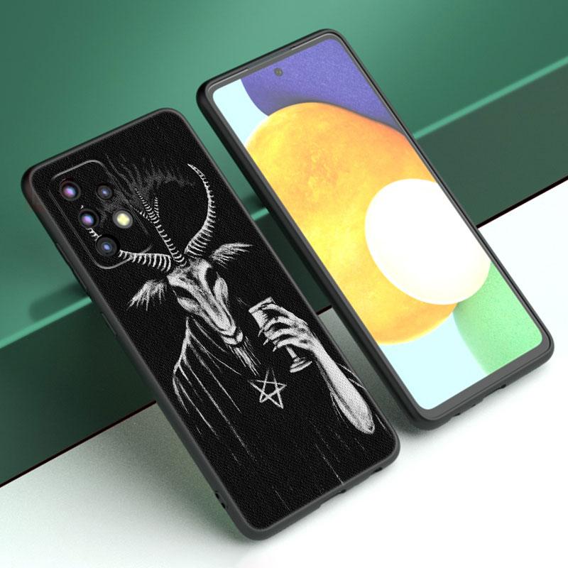 Démonický Satanský Strašidelný Lebkový Kryt Pro Samsung A21 A30 A50 A52 S A13 A14 A22 A23 A32 A53 A73 5G A11 A12 A31 A33 A51 A70 A71 A72