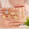 Luxury Fashion Bling Zircon Star Heart Pendant Necklace for Women Men Cool Stainless Steel Chain Jewelry Accessories Gifts