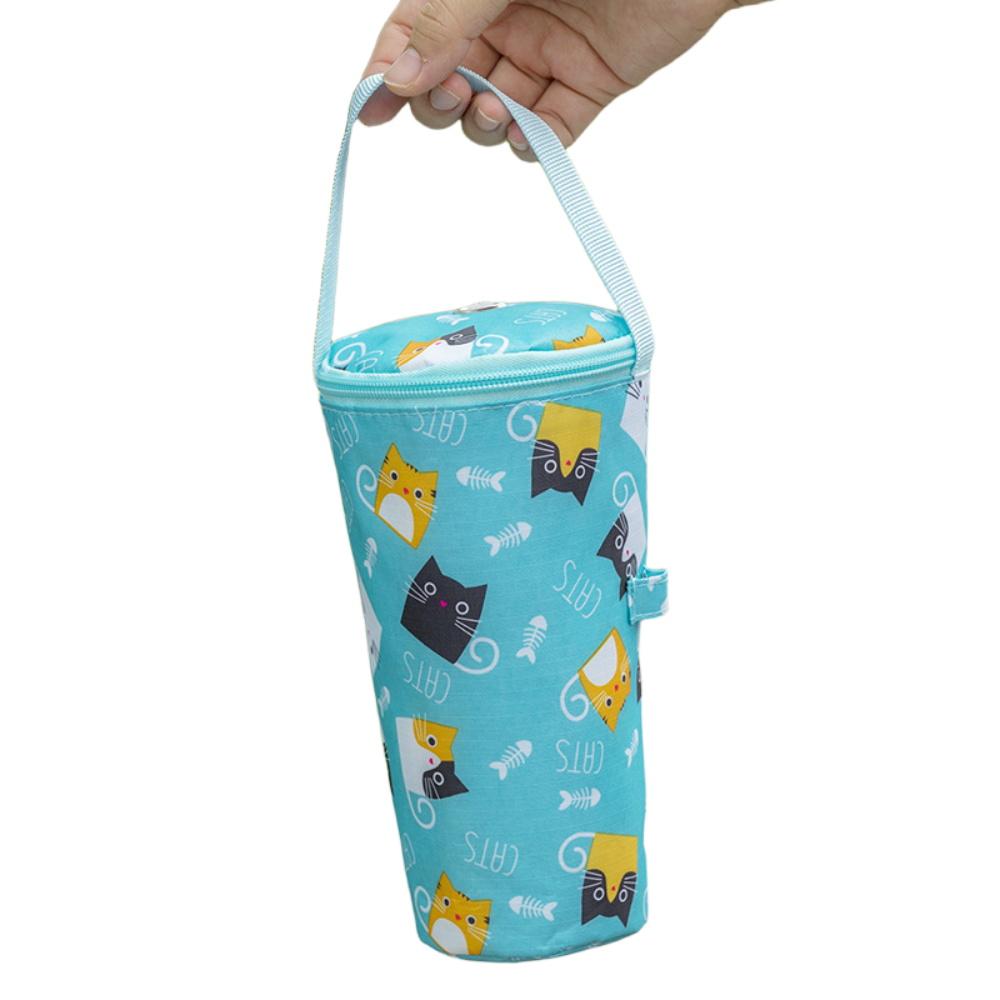 Insulated Thermal Tumbler Cover with Removable Top Handheld Cup Sleeve Portable Bottle Protector for Travel Office Student Use