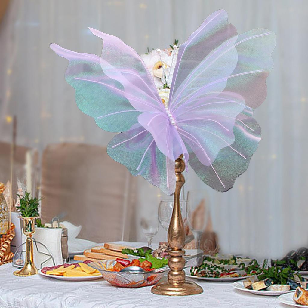 Artificial Butterfly Giant Gauze,Fake Butterfly Supplies,50cm,Mesh Mariage Decor Butterfly Wall Decor for Wedding Bedroom DIY