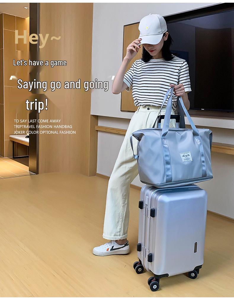 Women's Expandable Travel and Fitness Shoulder Bag - Large Capacity, Short-Term Trip Handheld Luggage
