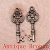 Classic Key Shaped Charms Pendant For Bracelet Necklace Jewelry Making Craft Findings