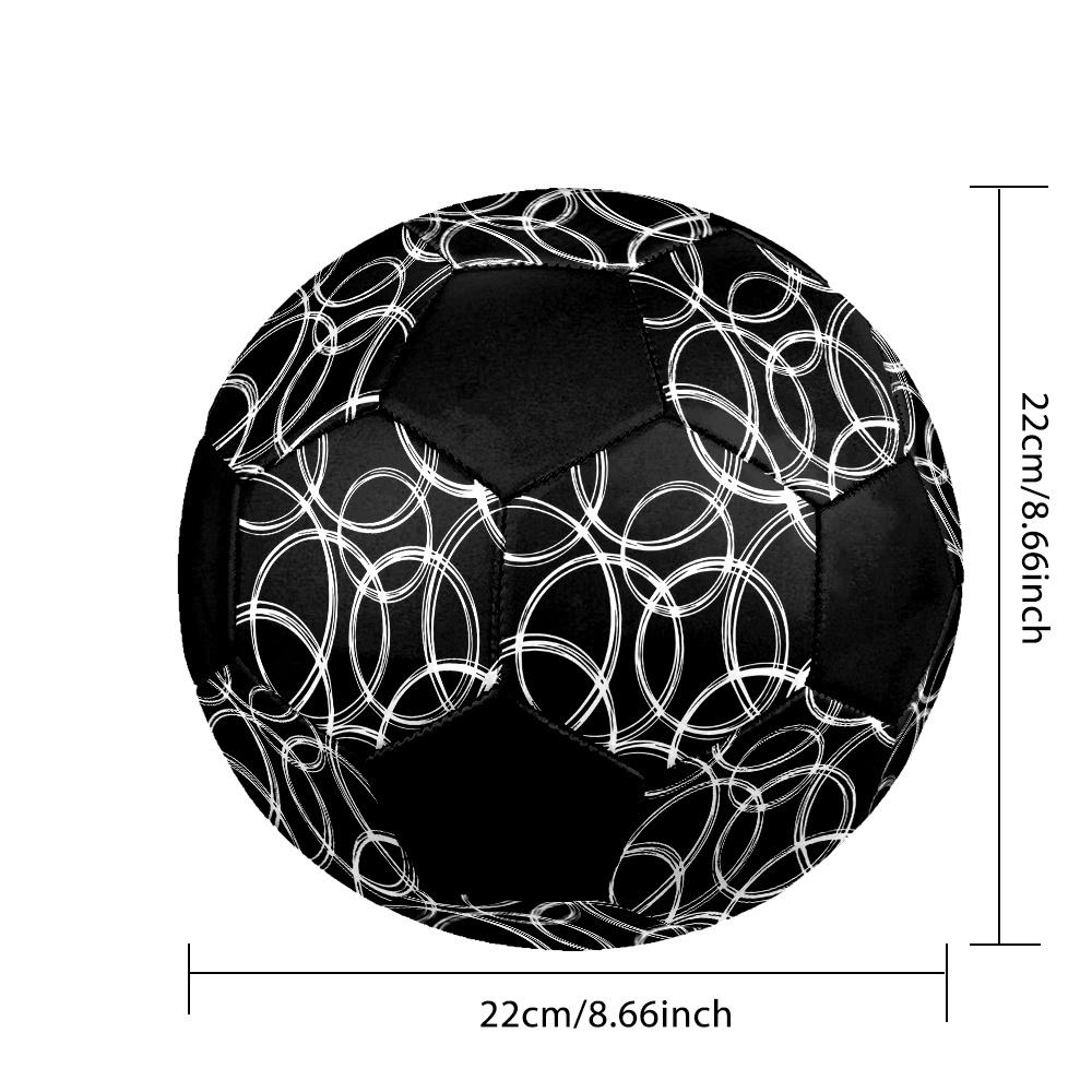 1pc Abstract Circular Durable Soccer Ball/Football, Size 5, Perfect for Training, Entertainment And Competition,Gift yy26060640
