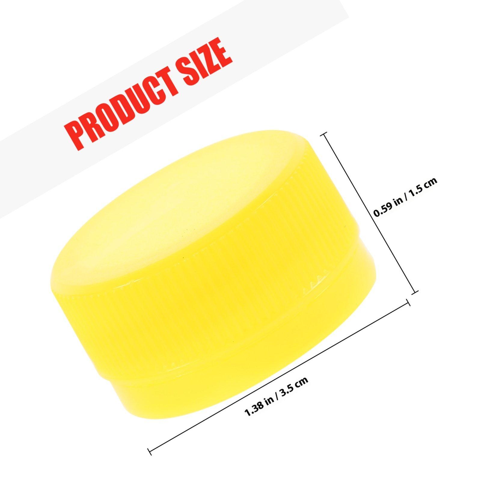 

100Pcs Plastic Bottle Caps Craft Making Accessories Kids DIY Materials for Water Bottle Replacement Lids Handcraft Accessories жёлтый