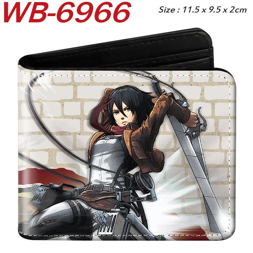 Attack on Titan Geldbörse Anime Bi-Fold Kartenhalter Eren Levi Kurze Geldbörse 1 Stück