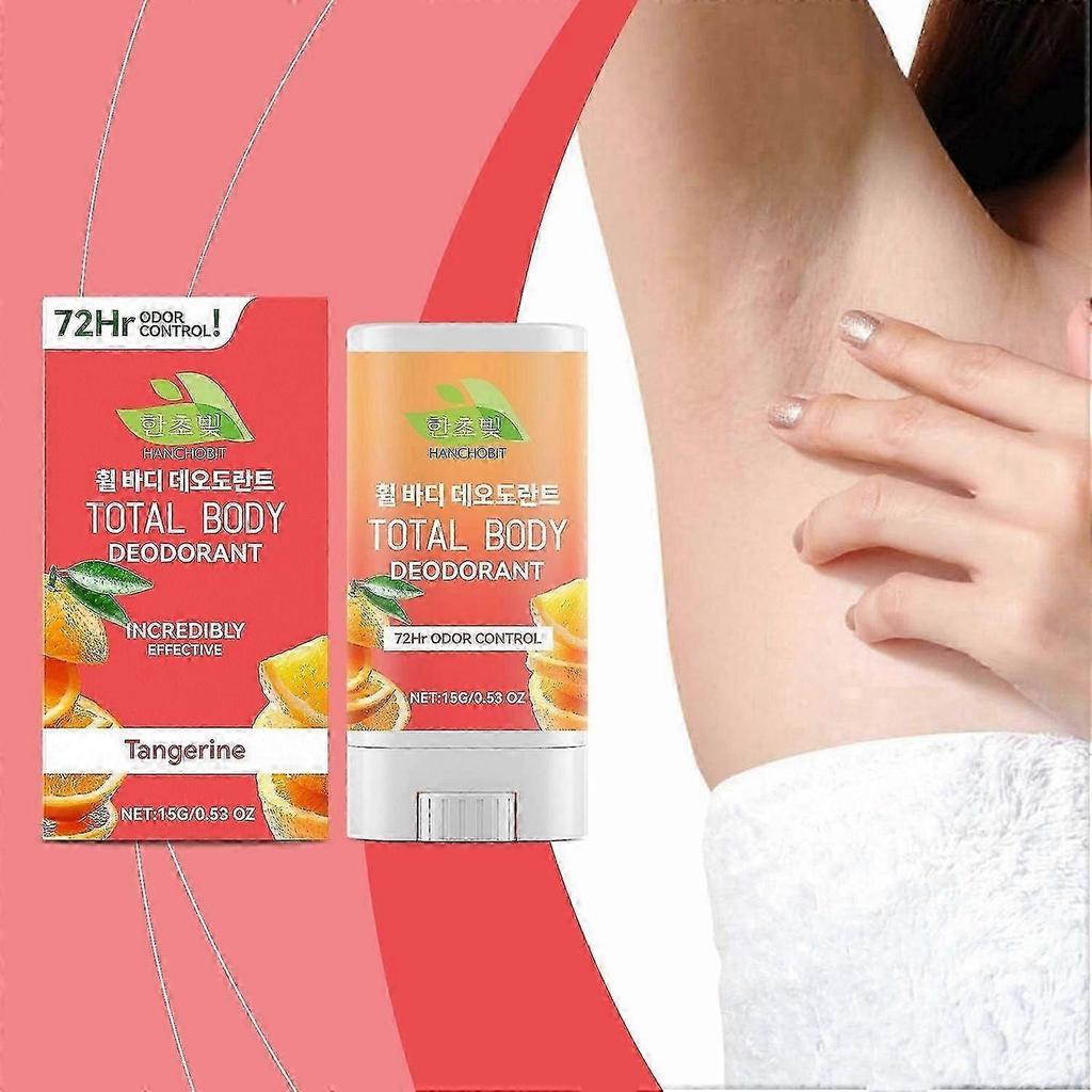 Tangerine Whole Body Deodorant Stick - 72H Odour Protection, Skin-Safe