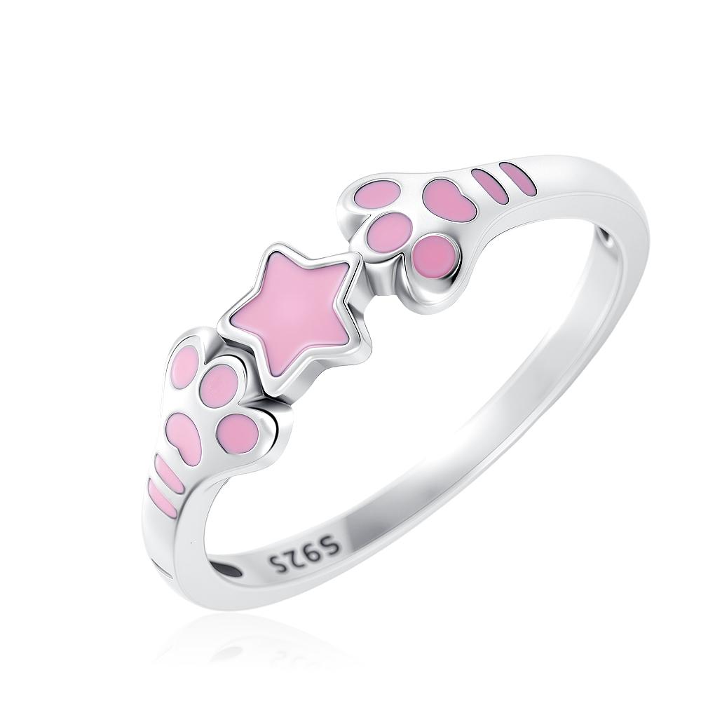 925 Silver Elevated Red&Pink&Blue&White Square Ring Lover's Holiday Gift Jewelry Flower Butterfly Rings