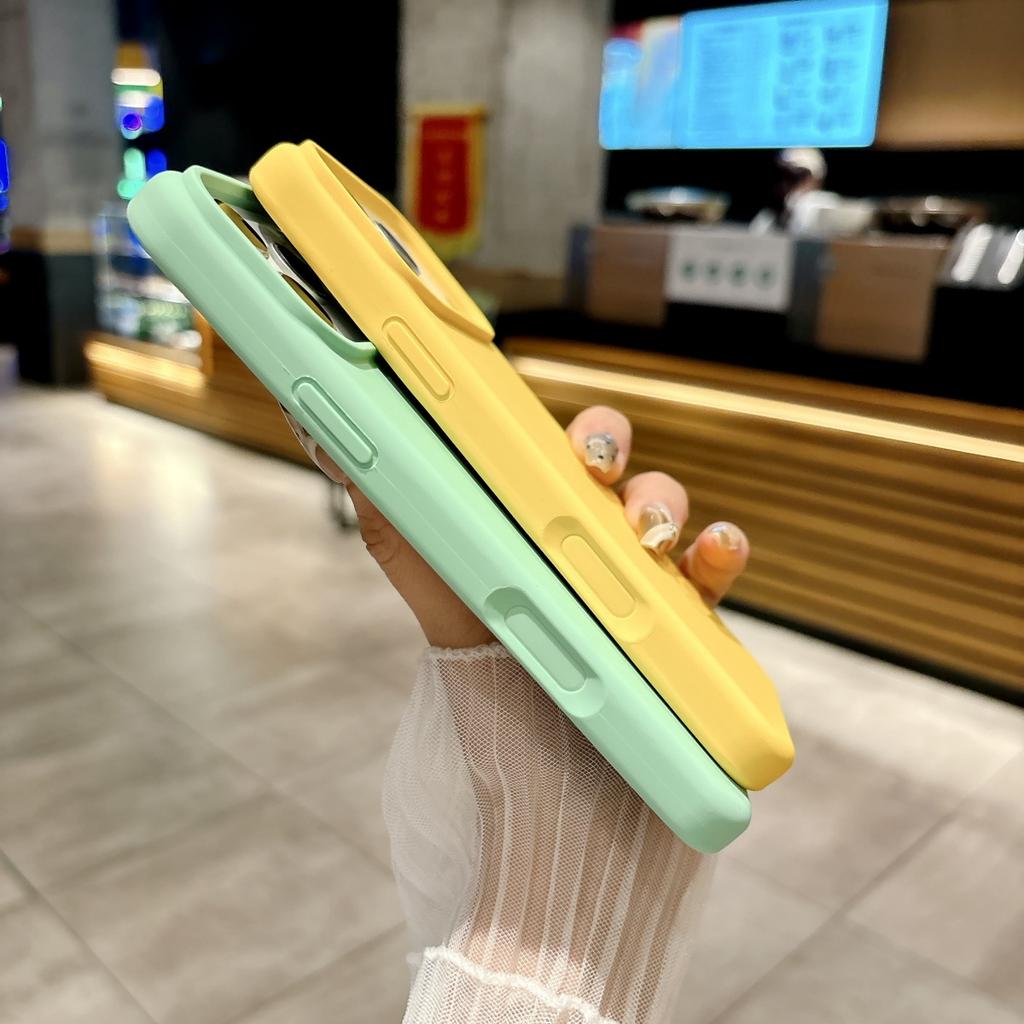 Official Liquid Silicone Fluorescence Candy Color Phone Case For iPhone 17 Air Pro Max Original Colorful Shockproof Bumper Cover