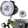 Klassischer Retro-Fahrradscheinwerfer ABS-Gehäuse 3-LED-Fahrradlicht Fahrrad Nachtfahr-Warnleuchte Frontleuchte Ohne Batterie