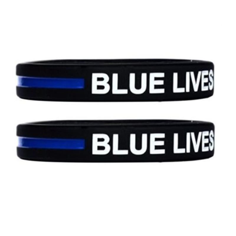 Thin 1 Blue Line Bracelet Lives Matter Wristband Support Decoration Accessories