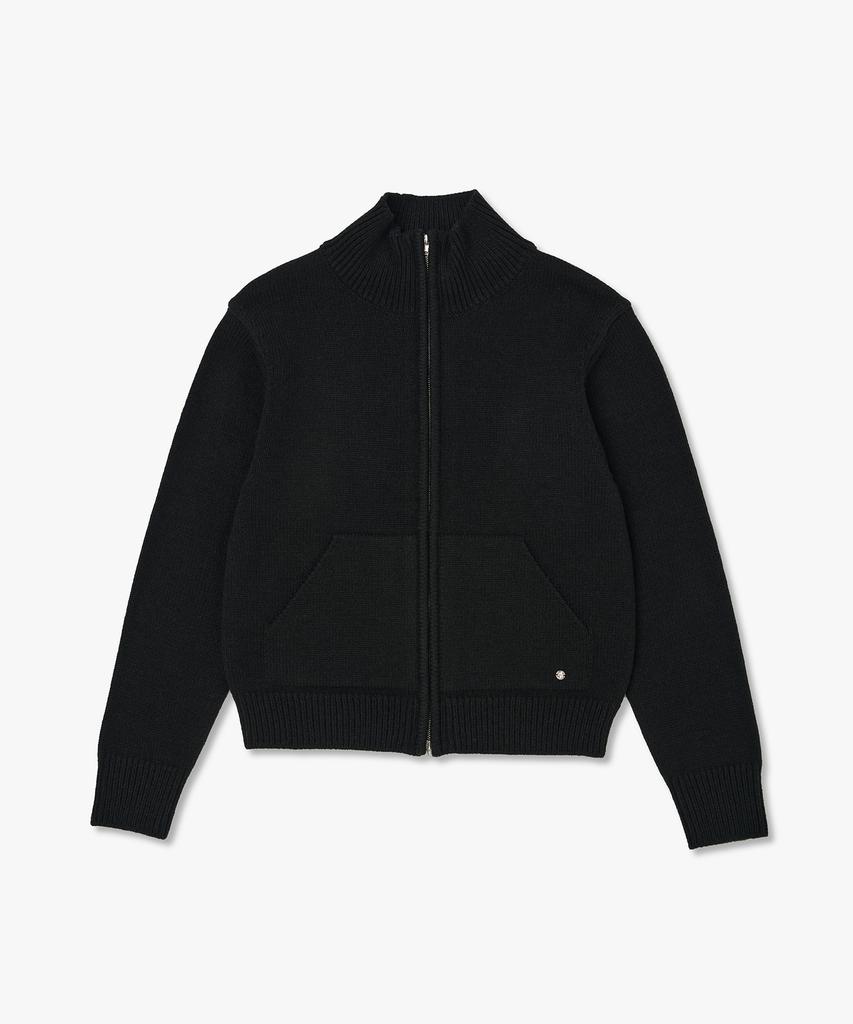 Plack Woman High-Neck Zip-Up Knit_4 Colors