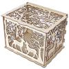 Grußkartenbox DIY Holz Paar Hirsch Hochzeitskartenetui Gästebuchbox Dekorationsbox