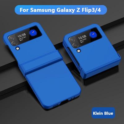 Fashion Hard Case for Samsung Galaxy Z Flip 3 4 Z Fold 3 4 5G Z Flip3 Z Flip4 Protection Luxury Foldable Shockproof Skin Feel Plain Back Cover