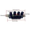 Convenient Piano Type Pushbutton Switch User Friendly Pushbutton Switch Metal Key Switch Perfect for Kitchen Appliances