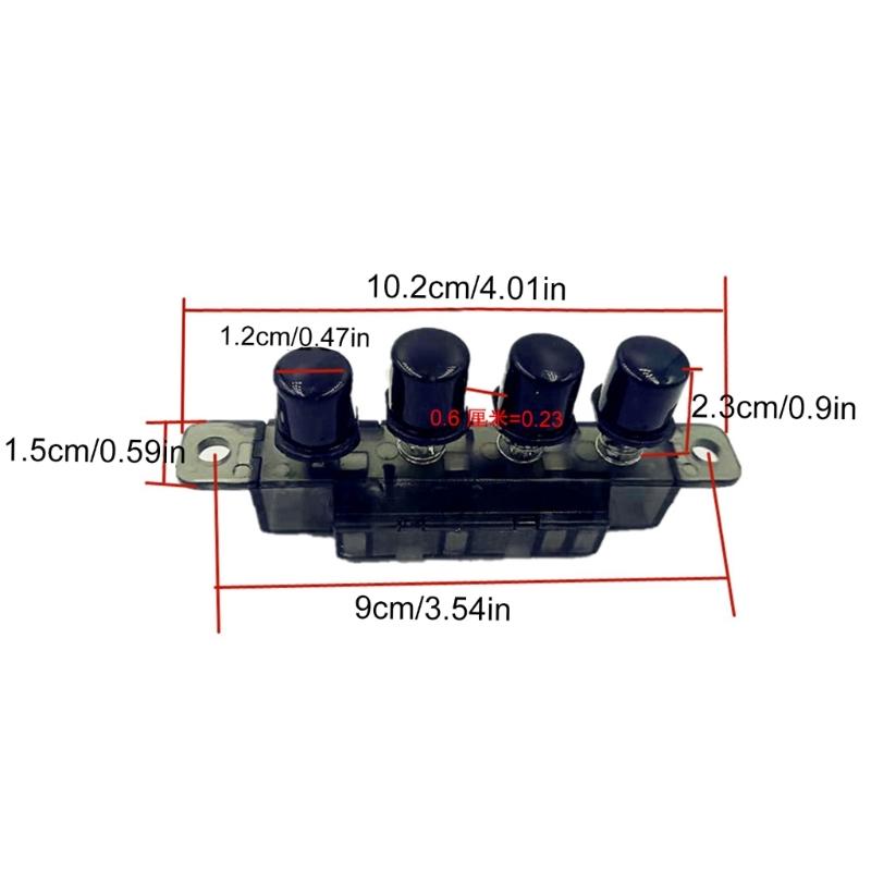 Convenient Piano Type Pushbutton Switch User Friendly Pushbutton Switch Metal Key Switch Perfect for Kitchen Appliances