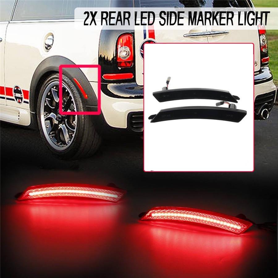 4Pcs Front +Rear Fender LED Side Marker Light For MINI Cooper R55 R56 R57 R58 R60 R61
