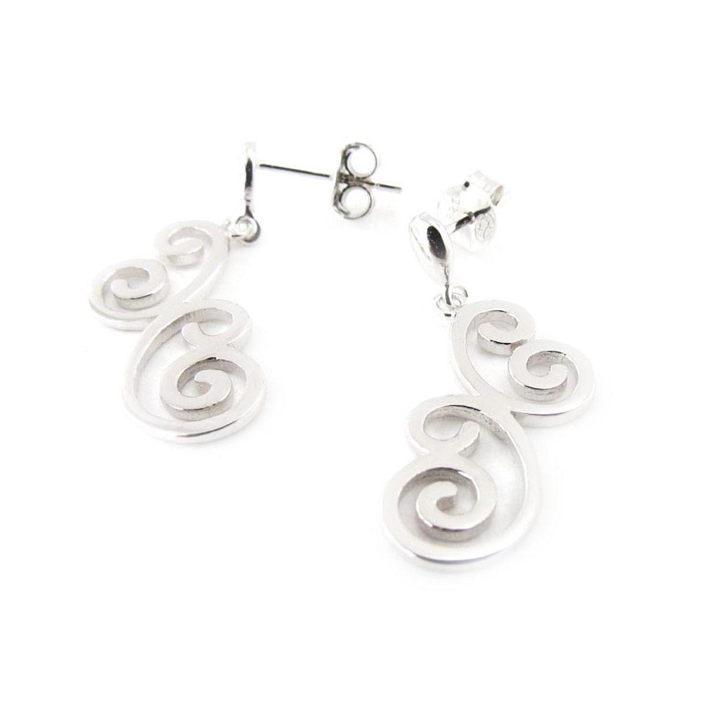 Les Trésors De Lily [J3517] - Silver 'Choréographie' Silver Earrings (rhodium-plated) - 27x13 Mm
