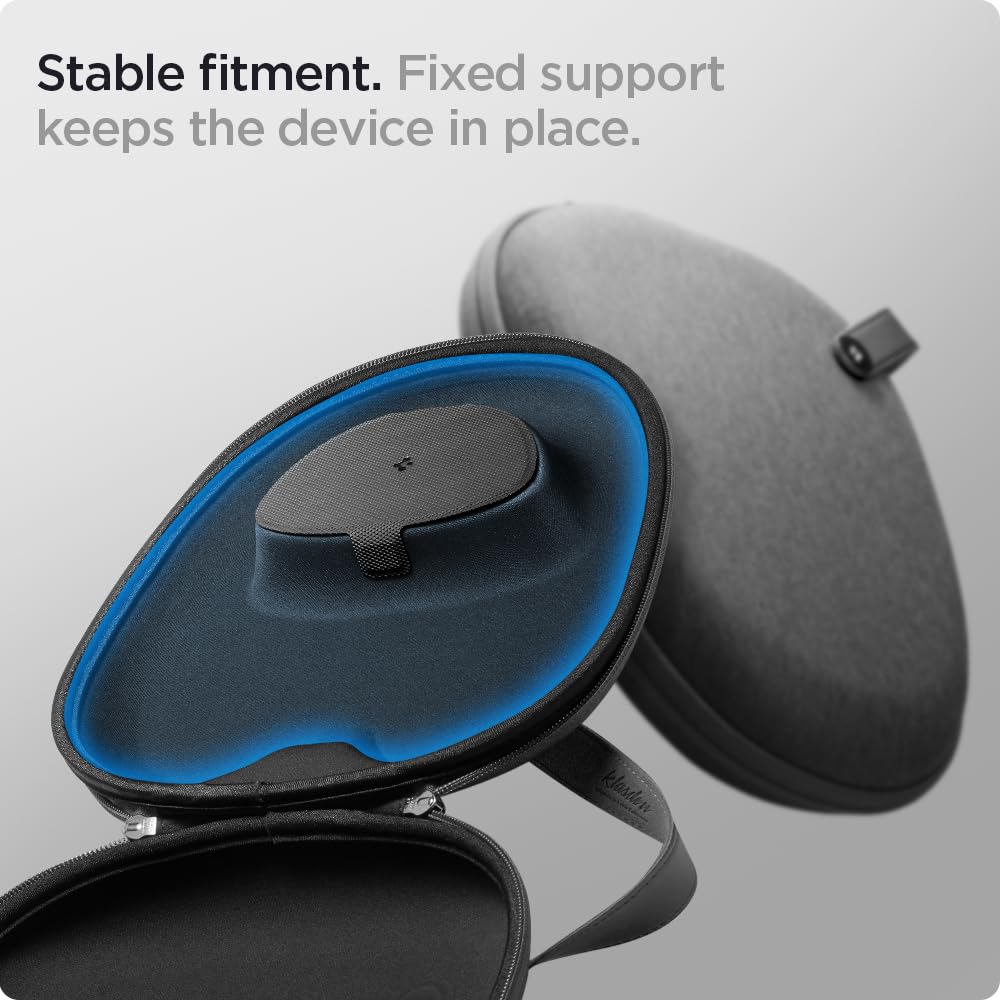 Spigen Klasden Carrying Case Pouch Bag for AirPods Max - Charcoal Gray (Smart Case Compatible with Sleep Mode)
