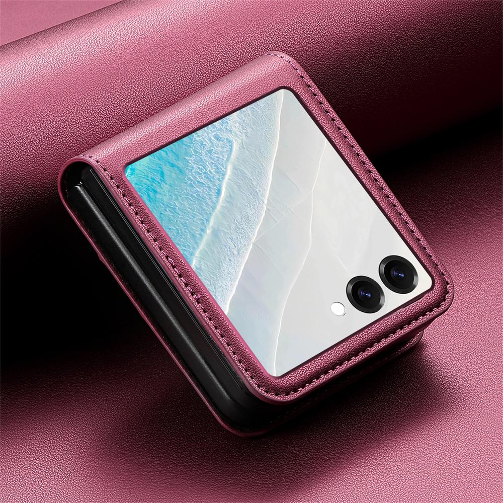 For Samsung Galaxy Z Flip7 FE 2025 Phone Case Flip Leather Wallet Card Samsung Z Flip 7 Case Galaxy ZFlip 6 5 4 3 Magnetic Cover