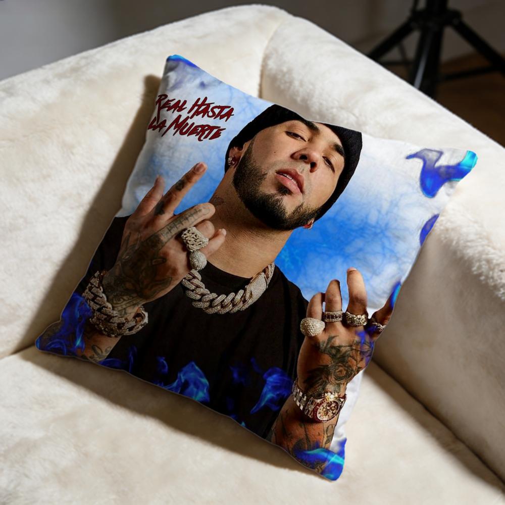 Fashion RReal Hasta La Muerteful Cushion Cover Soft Decorative Pillow Case Suitable for Bedroom Sofa Car Travel Use