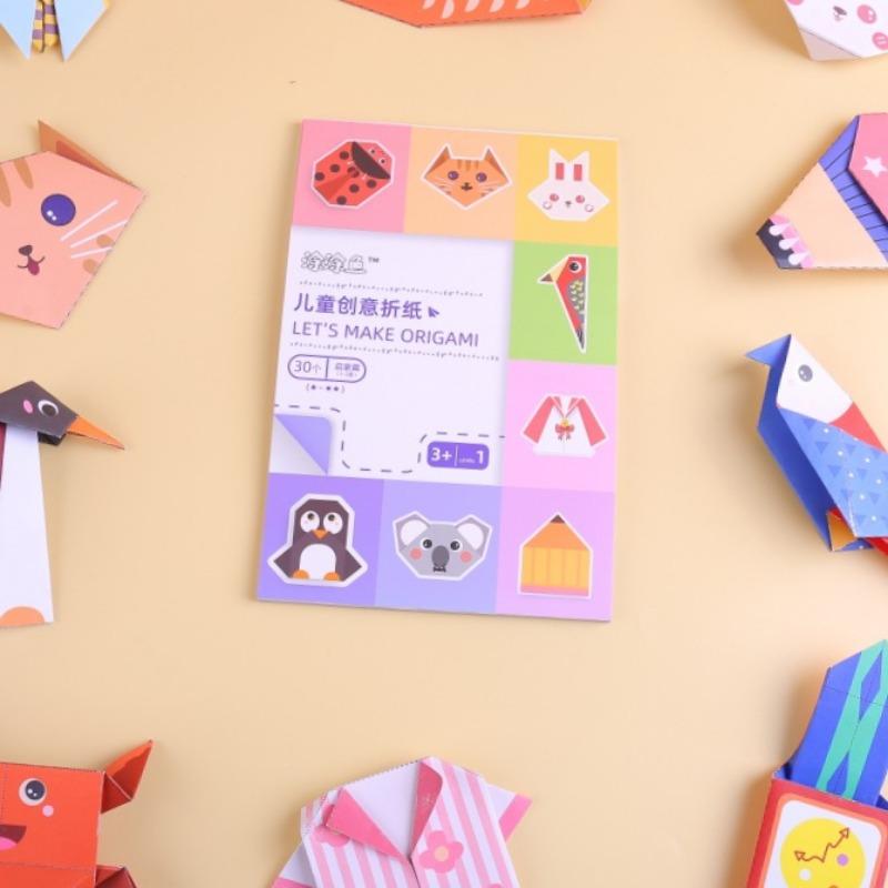 Kids Fun Diy 3d Stereoscopic Creative Handmade Paper Origami Book For Children Early Education 1pcs