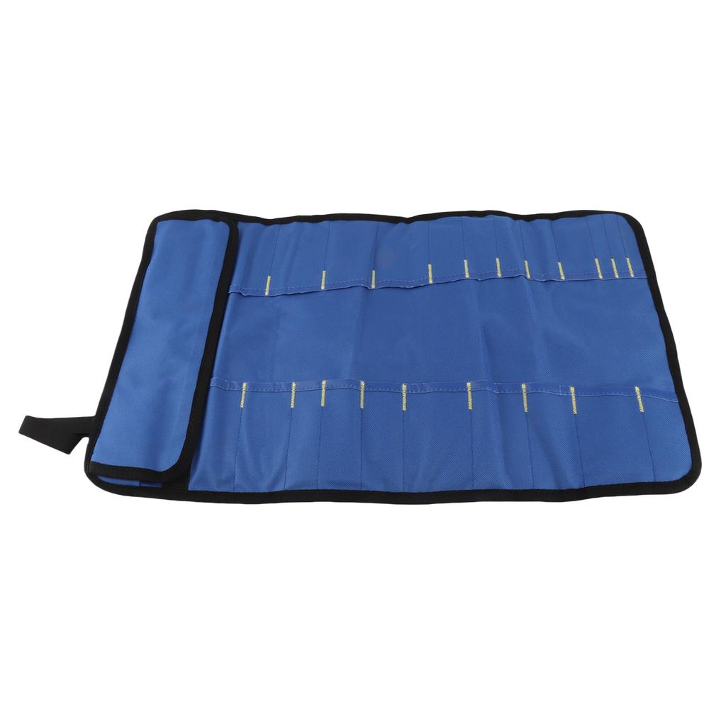 Chef Tool Roll Bag Oxford Cloth Portable Fork Tool Case Holder Pouch with Handle for Culinary Traveling