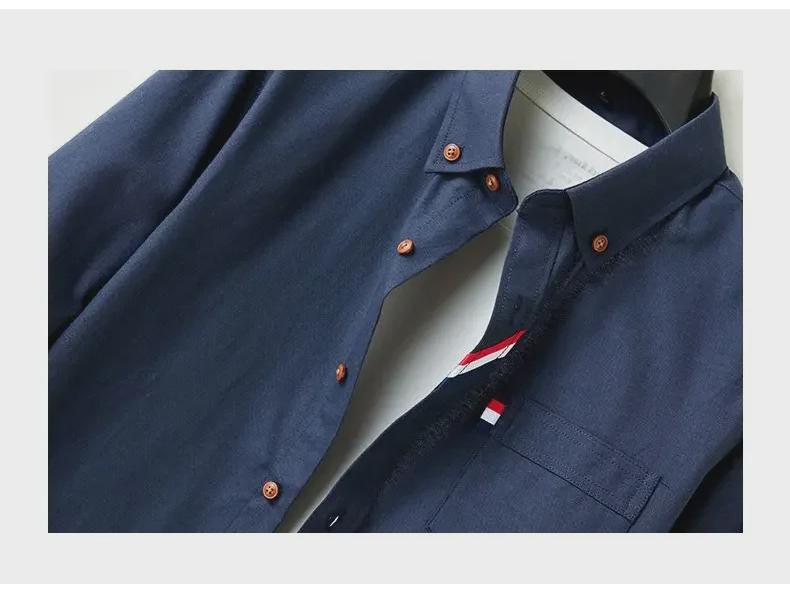 Men's Solid Color Long-Sleeve Business Shirt - Versatile & Stylish