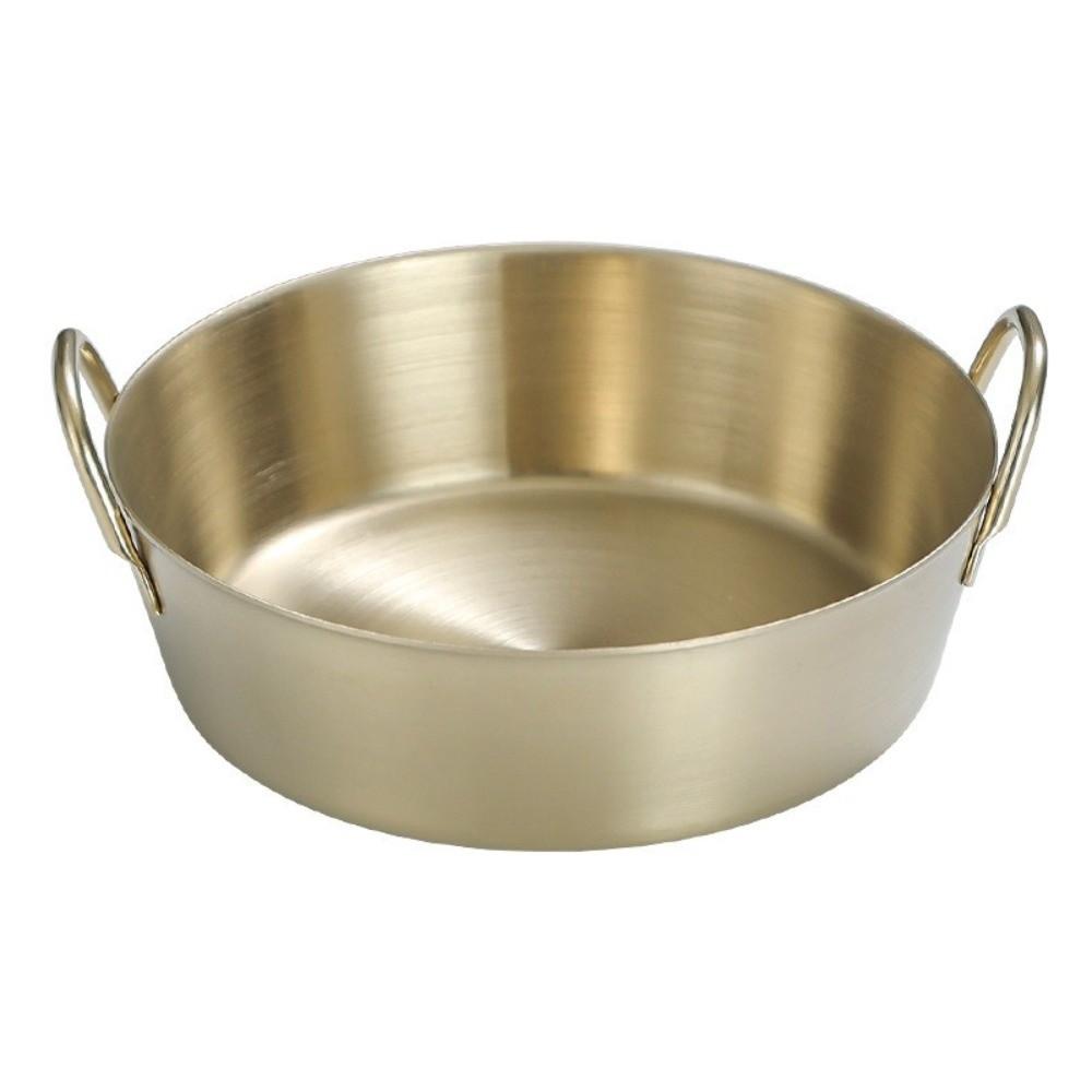 Round Two-Ear Snack Dish 304 Stainless Steel Seasoning Cup New Dual Handle Bowl  Kitchen Use