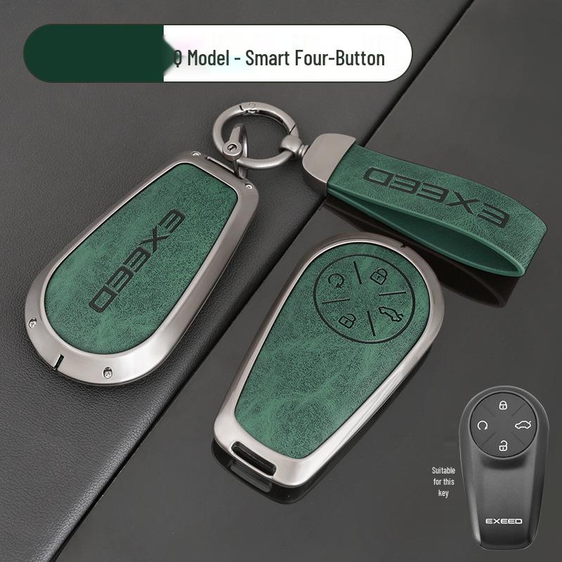 Xingtu Xingji Era ES/ET Car Key Protective Cover, Metal Shell with Leather Buckle for Men & Women.