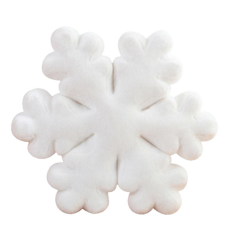 White Cartoon Snowflake Plush Girl Office Nap Pillow Cushion Decoration Doll