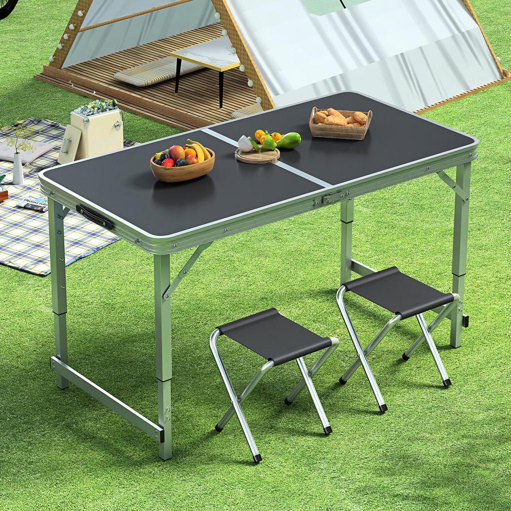 Portable Aluminum Folding Table - Multifunctional Dining, Study, or Outdoor Use