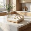 Practical Iron Tissue Box Tabletop Sturdy Napkin Holder Decorative Square Table Storage Restaurant Table
