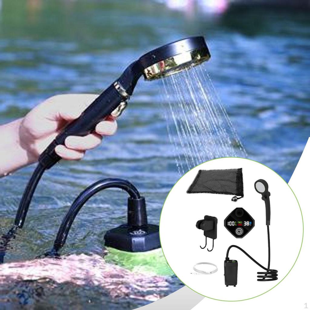 Portable Shower Accessories Compact Convenient Camping Versatile for Traveling RV Car Washing
