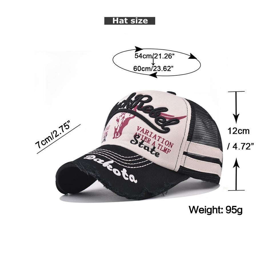 Neue coole Mode Herren gewaschene Baumwolle Baseballkappe Retro Vier Jahreszeiten Männlich Outdoor Sport Kappe Hut Für Herren Accessoire