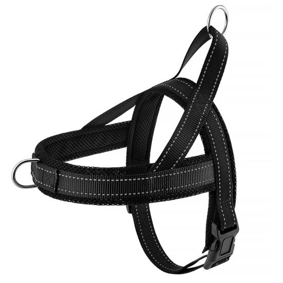 

No Pull Dog Harness Breathable Mesh Padded Dog Harness Adjustable Reflective Escape Proof Dog Harness for Small Medium Large Dogs XS чёрный